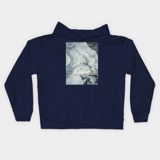 frozen abstract Kids Hoodie